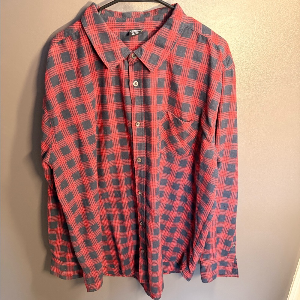 Street Legal Red and Navy/Black Checkered Shirt